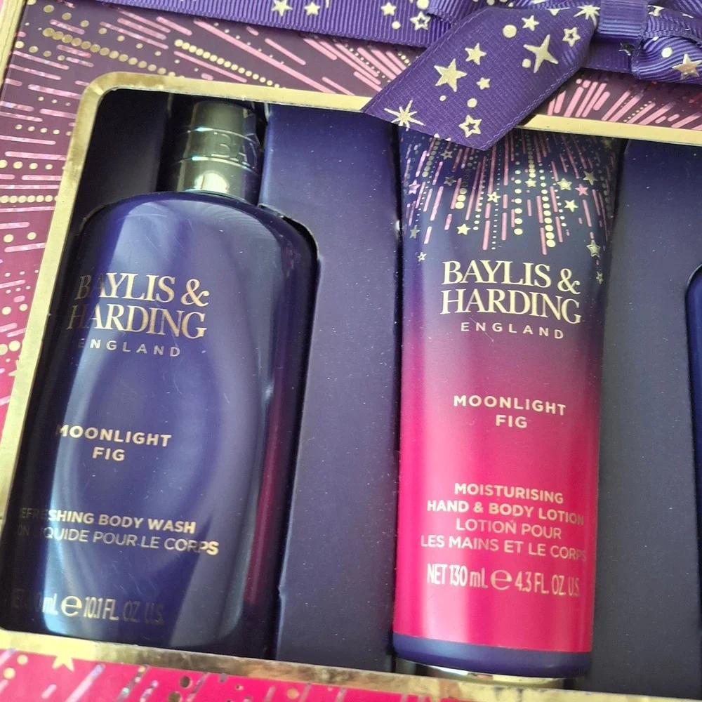 Baylis & Harding Moonlight Fig 5-Piece Bath & Body Gift Set Lotion Butter Soap